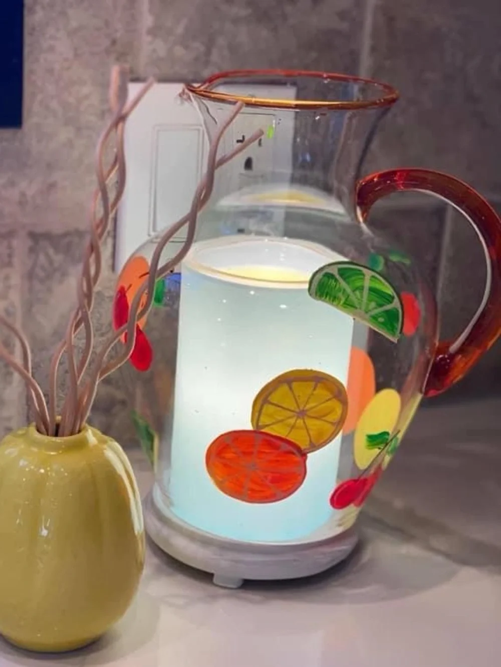 Pink Zebra Sangria Pitcher Simmering Light Shade